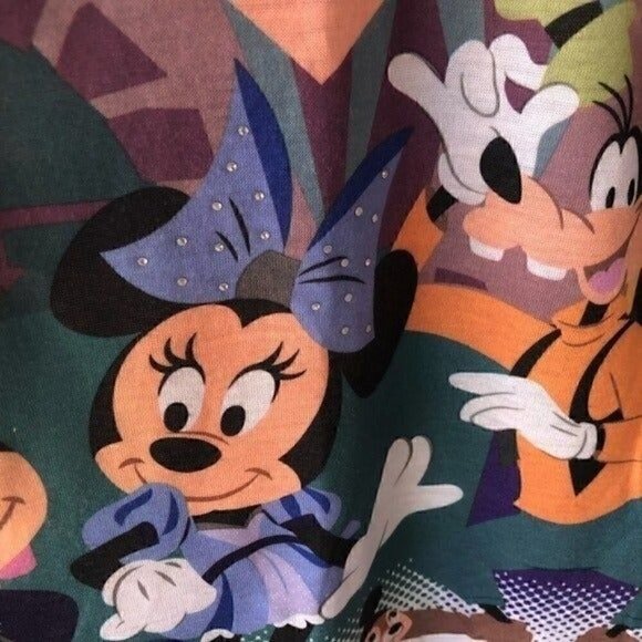 Disney 60th Diamond Anniversary Mickey & Friends Short Sleeve Knit T Shirt sz M - Picture 4 of 8